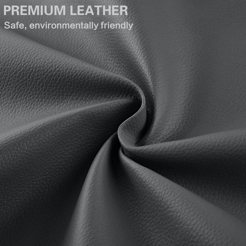 Yikda Self Adhesive Leather Repair Patch Kit, 17 in x 79 in Large Vinyl Leather Repair Tape for Furniture, Car Seat, Couch, Sofa, Chair Dark Grey - Image 3